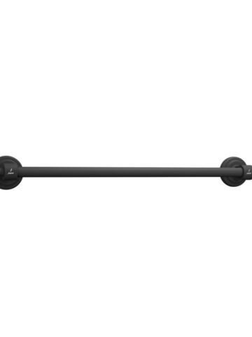Single Towel Rail - Black Matt