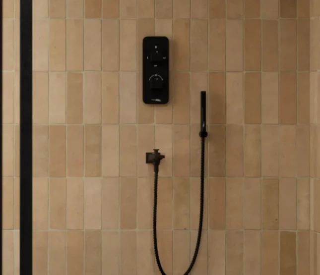 Edge Trim Set 3 Way Thermostat - Chrome Black