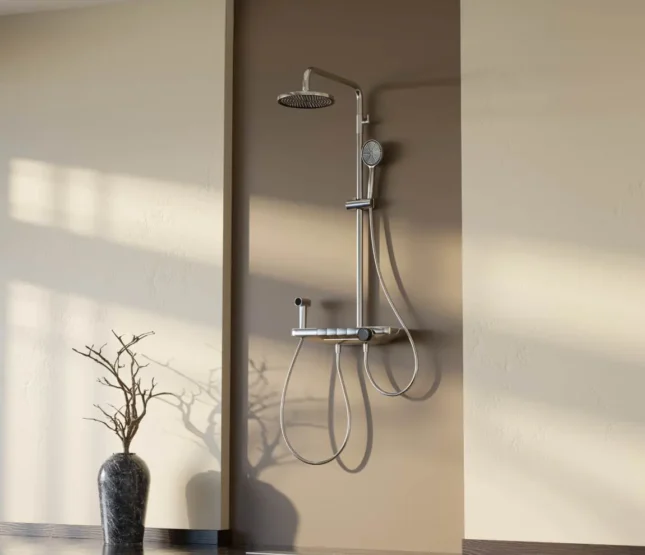 Piano LED Integrated Shower Console- 4 Way